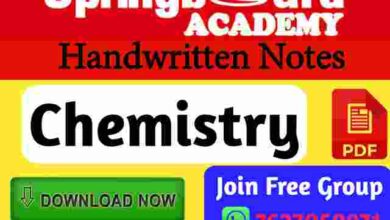 Photo of Chemistry Notes PDF by Springboard Academy
