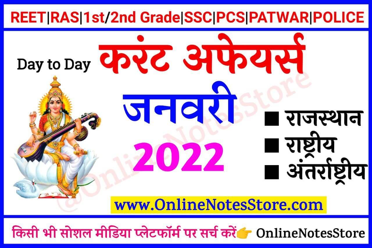 Photo of 28 January 2022 Daily Current Affairs in Hindi PDF